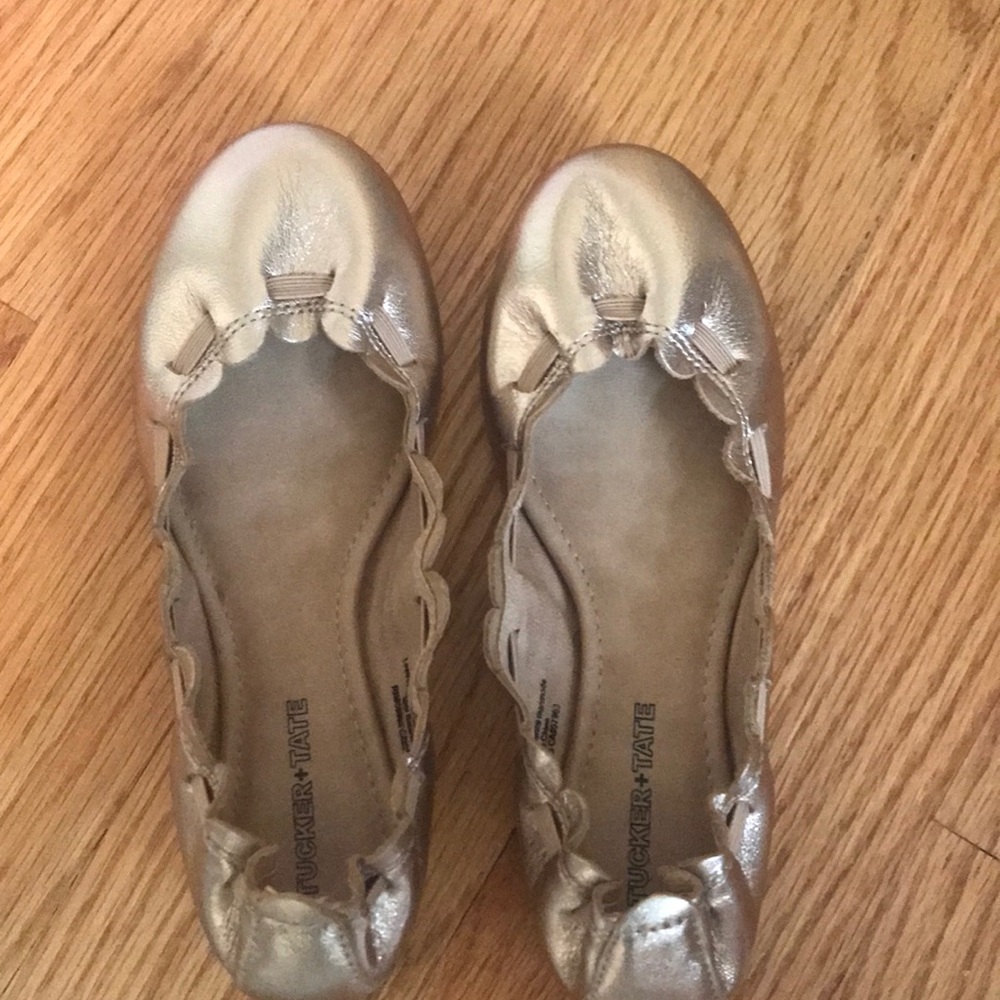 Tucker and Tate scrunched ballet flats kids 12.5